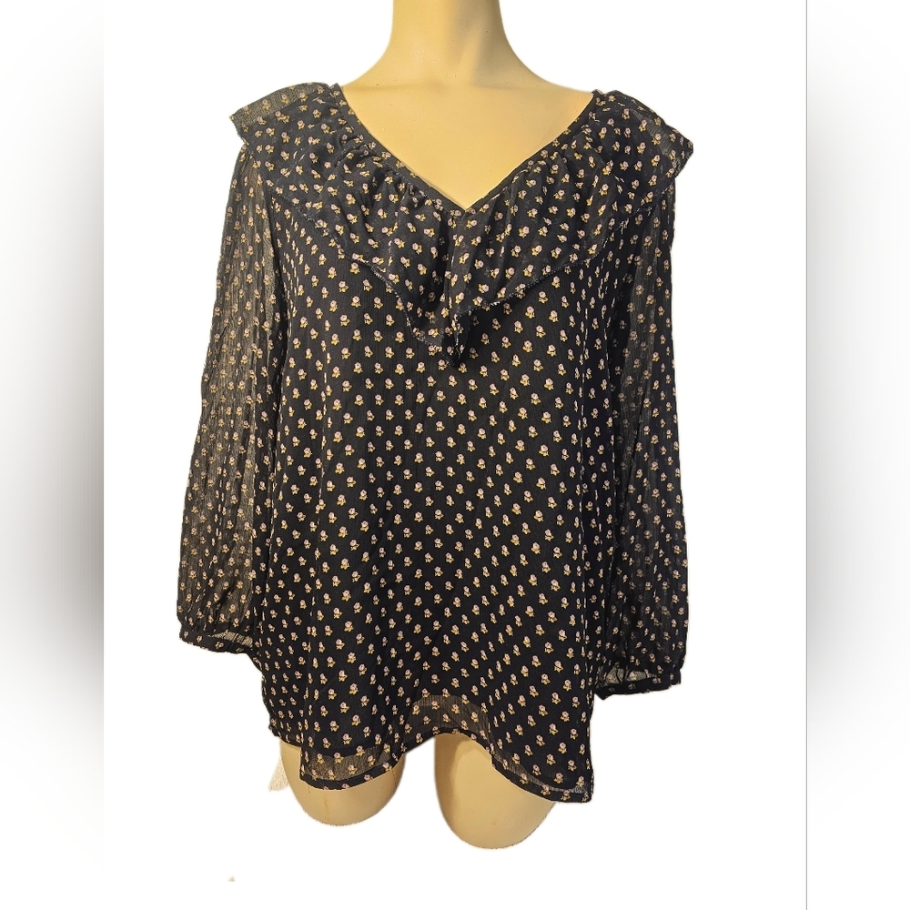 LOFT Flowy Blouse Size M